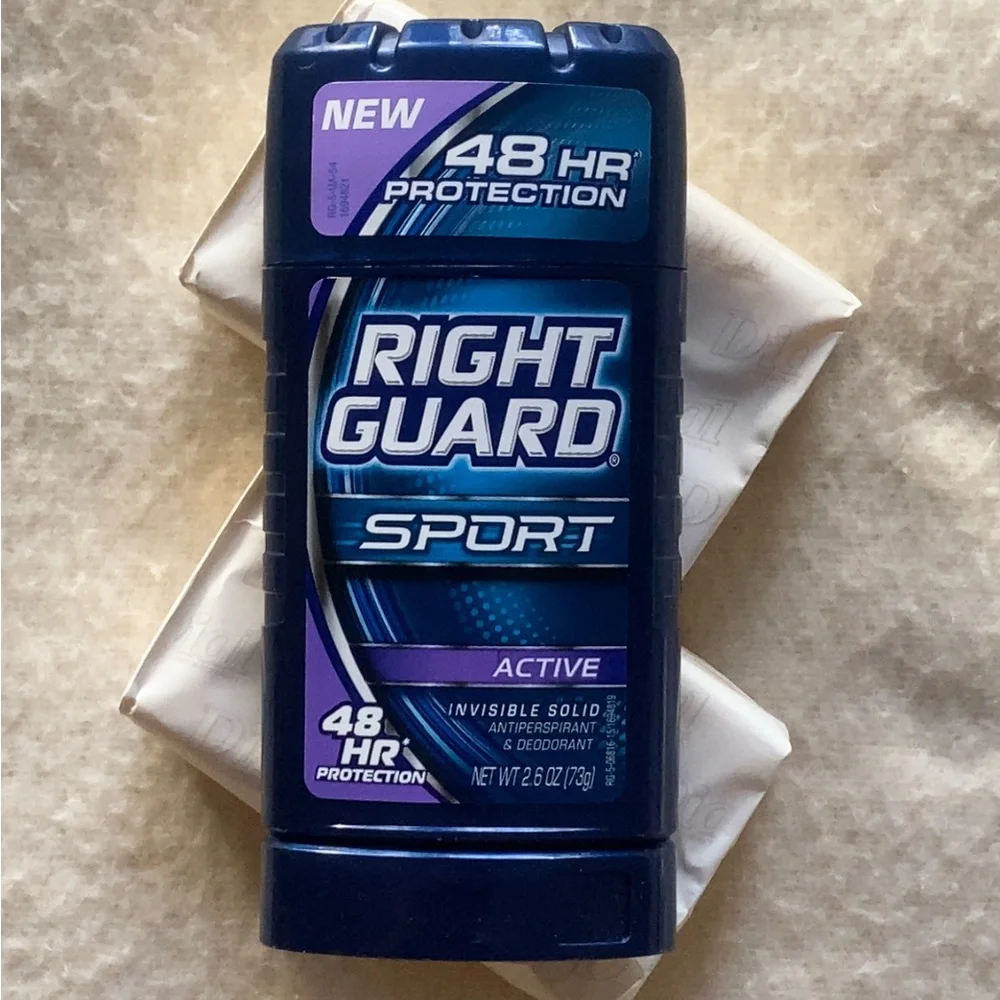 Right Guard 48hr Protection Deodorant and Bar Soap Bundle Brand New!